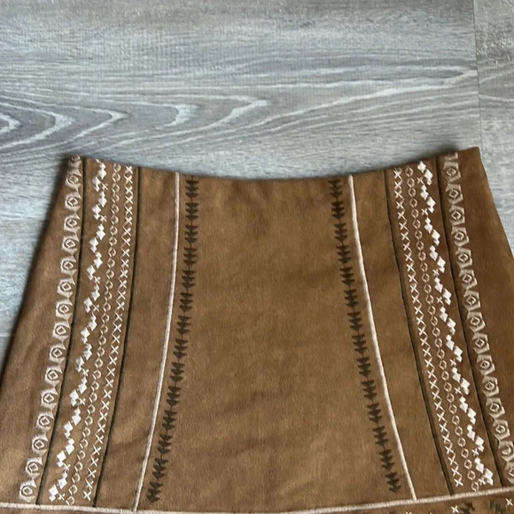 Abercrombie & Fitch Faux Suede Mini Skirt Y2K - Picture 4 of 8